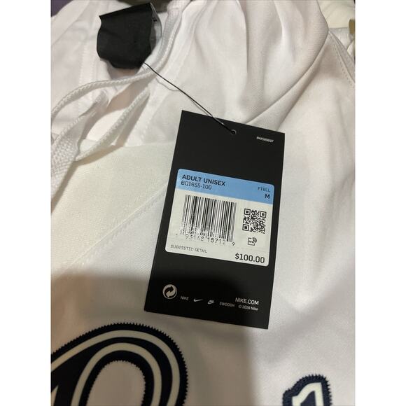 Nike Los Angeles Sz M Men’s Athletic Football LA Pullover Hoodie White NEW $100 - Picture 6 of 7